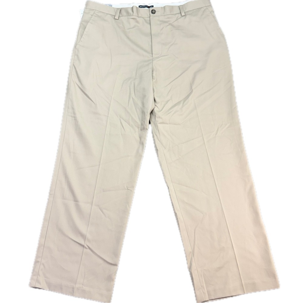 Dockers Easy Khaki Pants Men 38x29 Tan Classic Fit Flat Front No Wrinkle